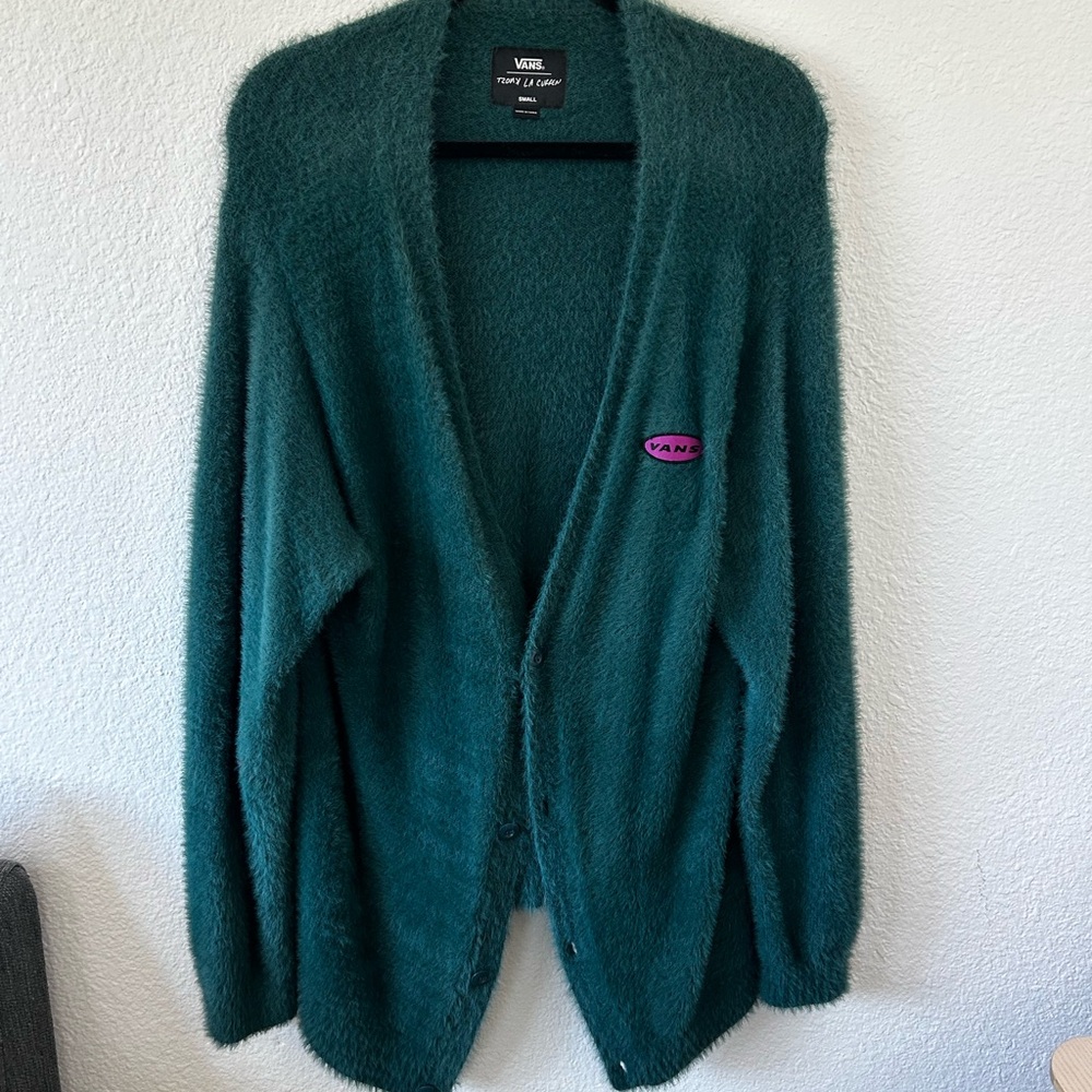 Vans Green Fuzzy Women's Sweater